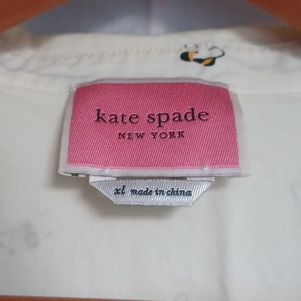 kate spade Cream Sleeveless Midi Dress with Bee Print